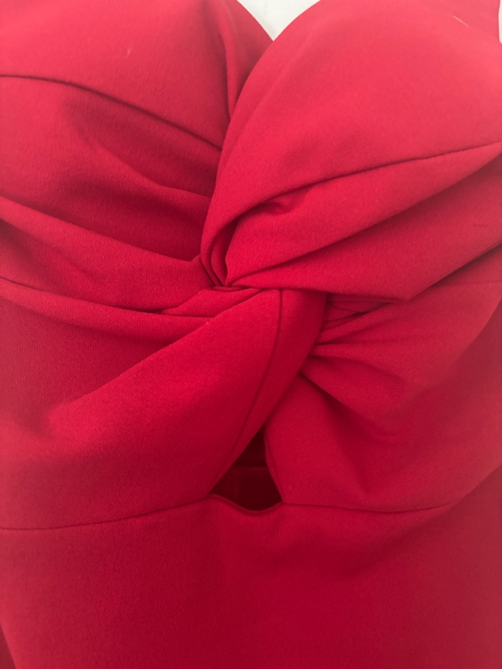 Bailey Blue Strapless Red Twist Front Cocktail Dress Size Small - Picture 4 of 5
